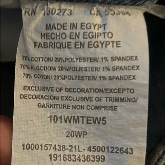 LEE Midrise Regular Fit Straight Jeans, size 20W Petite, NWT - Picture 6 of 10